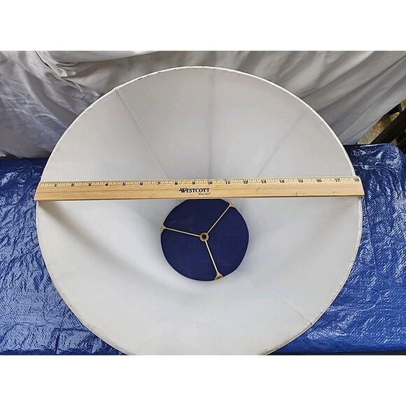 9x18x12 White Bell Shantung Lampshade - Picture 6 of 6